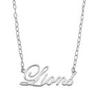Fiora Sterling Silver Penn State Nittany Lions Necklace, Women's, Size: 16, Grey