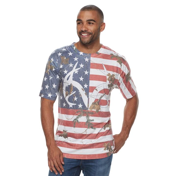 Men's Real Tree Americana Tee, Size: Medium, Brown Over