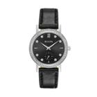 Bulova Women's Crystal Leather Watch - 96l246, Black