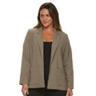 Plus Size Briggs Bi-stretch Solid Jacket, Women's, Size: 2xl, Med Brown