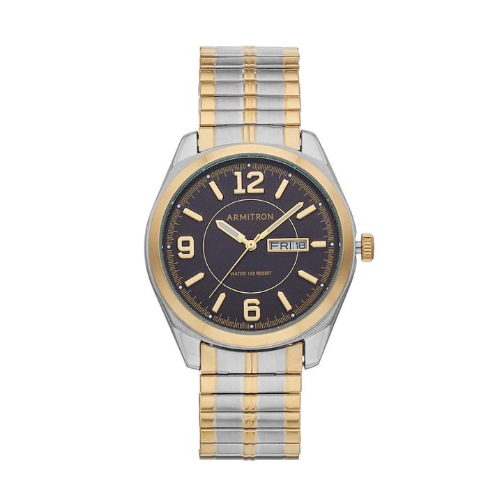 Armitron Men's Two Tone Expansion Watch - 20/4591bktt, Size: Large, Multicolor