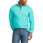 Big & Tall Chaps Classic-fit Quarter-zip Pullover Sweater, Men's, Size: L Tall, Green
