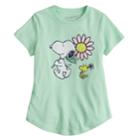 Girls 4-6x Jumping Beans&reg; Snoopy Graphic Tee, Size: 6x, Lt Green