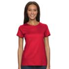 Women's Croft & Barrow&reg; Essential Crewneck Tee, Size: Large, Med Red