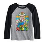 Boys 4-12 Jumping Beans&reg; Super Mario Bros. Raglan Graphic Tee, Size: 7, Grey