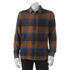 Men's Vans Plaid Woven Button-down Shirt, Size: Xxl, Dark Red