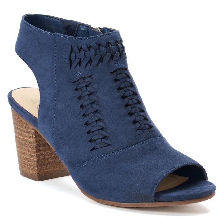 Sonoma Goods For Life&trade; Honoria Women's High Heel Ankle Boots, Size: 5.5 Med, Blue
