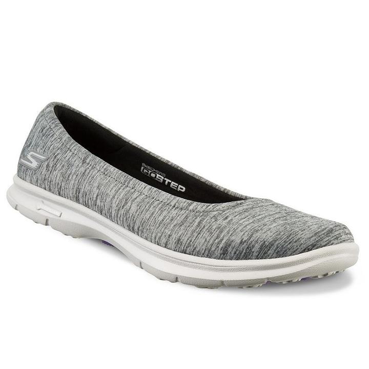 Skechers Go Step Challenge Women's Ballet Flats, Size: 9, Dark Grey