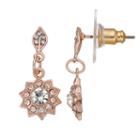 Lc Lauren Conrad Leaf Starburst Nickel Free Drop Earrings, Women's, Med Pink
