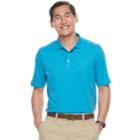 Men's Croft & Barrow&reg; Signature Interlock Polo, Size: Xl, Turquoise/blue (turq/aqua)