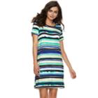 Women's Apt. 9&reg; Cuffed T-shirt Dress, Size: Xs, Lt Green