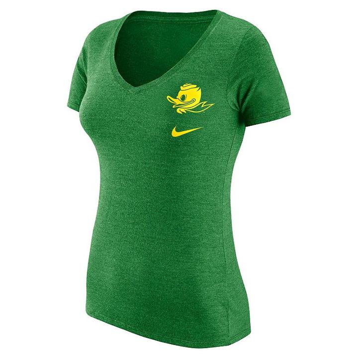 Women's Nike Oregon Ducks Flash Bomb Tee, Size: Large, Green