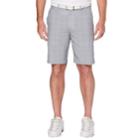 Men's Grand Slam Regular-fit Mini-grid Stretch Performance Golf Shorts, Size: 38, Med Grey