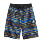 Boys 8-20 Adidas Vara Stripe Swim Trunks, Size: Large, Orange