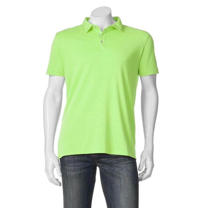 Big & Tall Apt. 9® Solid Modern-fit Polo, Men's, Size: Xl Tall, Lt Green