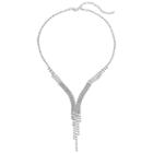Simulated Crystal Fringe Y Necklace, Women's, Natural
