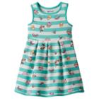 Girls 4-7 Emoji Tank Skater Dress, Girl's, Size: 5, Green Oth