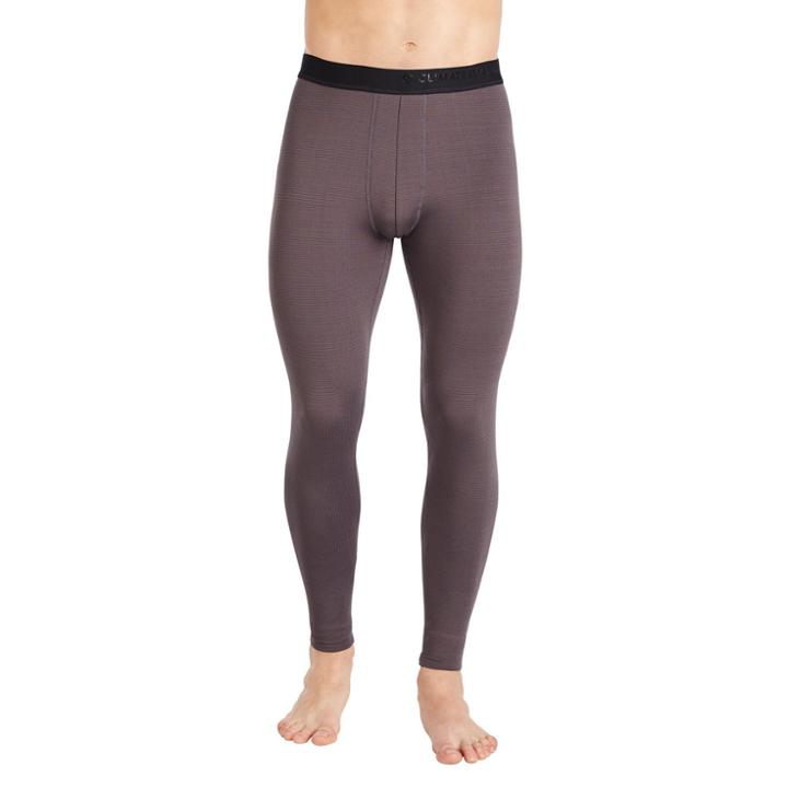 Men's Climatesmart Xfleece Stretch Sport Performance Leggings, Size: Large, Dark Grey