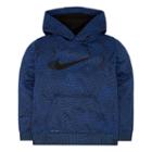 Boys 4-7 Nike Therma-fit Fleece Sublimated Snakeskin Hoodie, Boy's, Size: 5, Med Blue