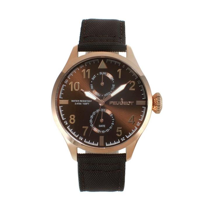 Peugeot Men's Watch, Brown