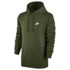 Men's Nike Club Fleece Pullover Hoodie, Size: Medium, Green