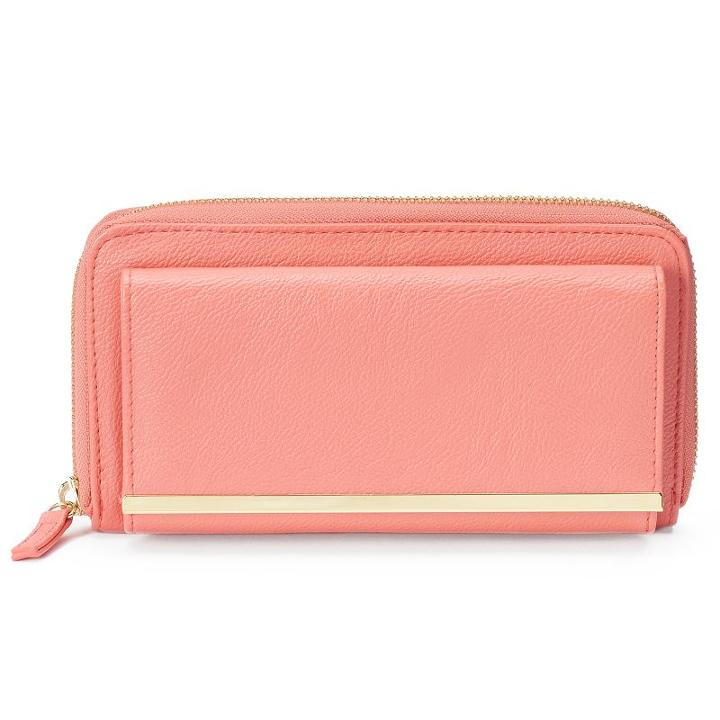 Apt. 9&reg; Downtown Safekeeper Rfid-blocking Clutch, Women's, Drk Orange