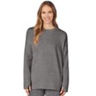 Plus Size Cuddl Duds Stretch Fleece Pullover, Women's, Size: 2xl, Grey (charcoal)