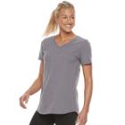 Tek Gear, Women's &reg; Easy Burnout V-neck Yoga Tee, Size: Xs Tall, Turquoise/blue (turq/aqua)