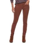 Women's Sonoma Goods For Life&trade; Curvy Fit Sateen Skinny Pants, Size: 2 - Regular, Dark Brown