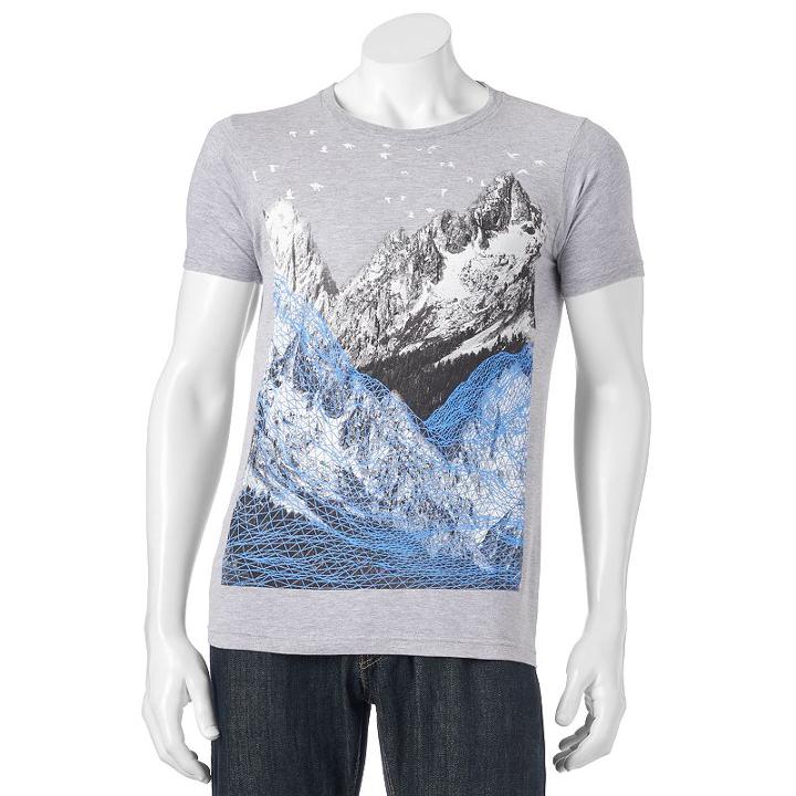 Men's Apt. 9&reg; Nature Tee, Size: Small, Med Grey