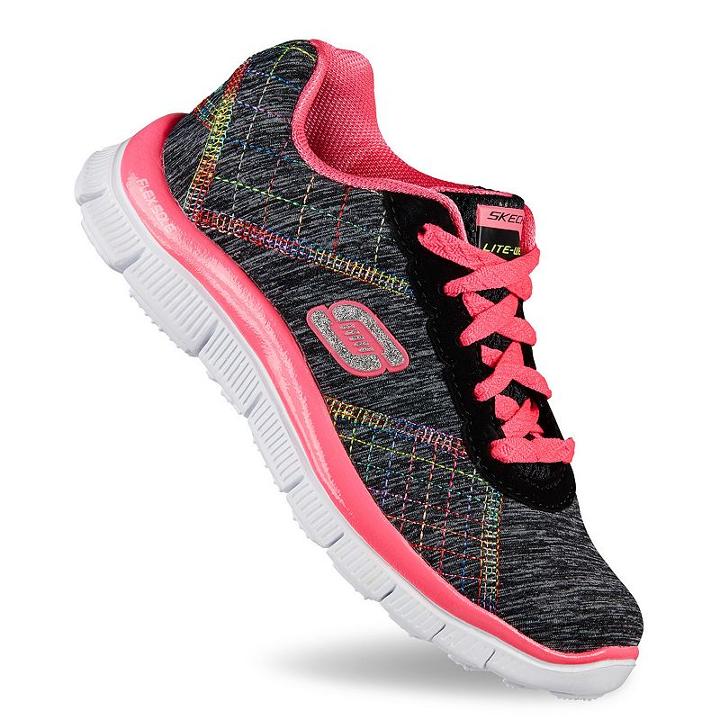 Skechers Skech Appeal It's Electric Girls' Sneakers, Girl's, Size: 11, Black