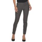 Women's Apt. 9&reg; Brynn Midrise Pull-on Skinny Dress Pants, Size: 6, Dark Grey