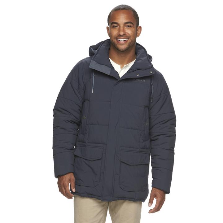 Men's Columbia Short Sands Thermal Coil Parka, Size: Xxl, Blue (navy)