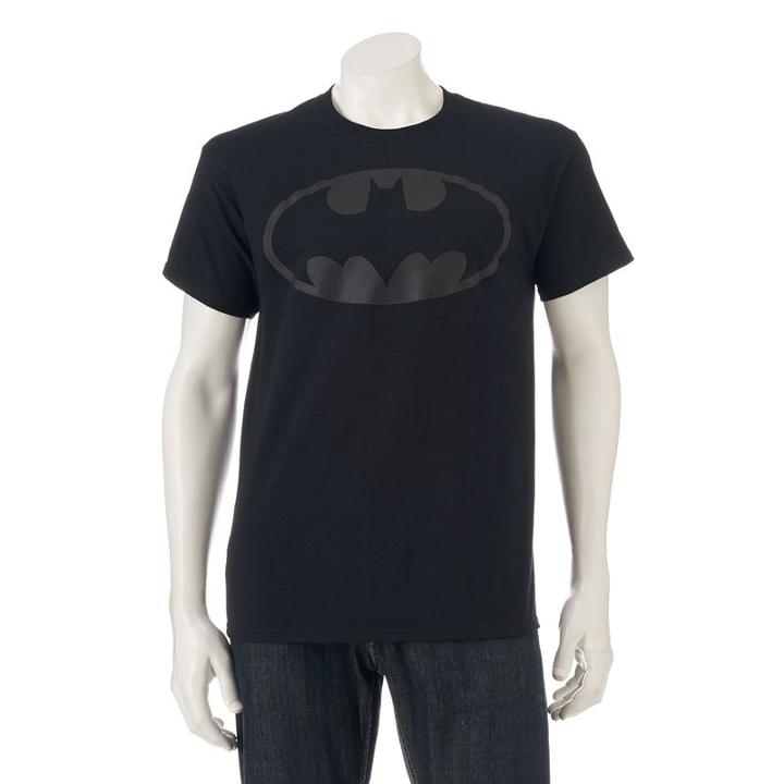 Men's Dc Comics Batman High-density Graphic Tee, Size: Medium, Black