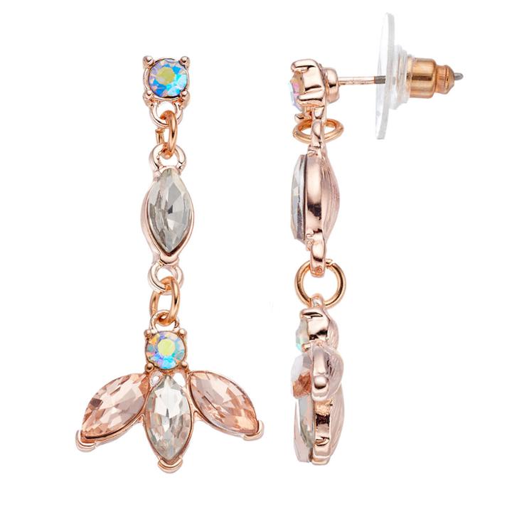 Lc Lauren Conrad Marquise Nickel Free Linear Earrings, Women's, Multicolor