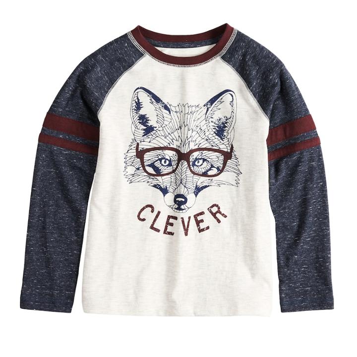 Boys 4-12 Sonoma Goods For Life&trade; Raglan Graphic Tee, Size: 4, Lt Beige