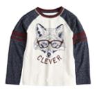 Boys 4-12 Sonoma Goods For Life&trade; Raglan Graphic Tee, Size: 4, Lt Beige
