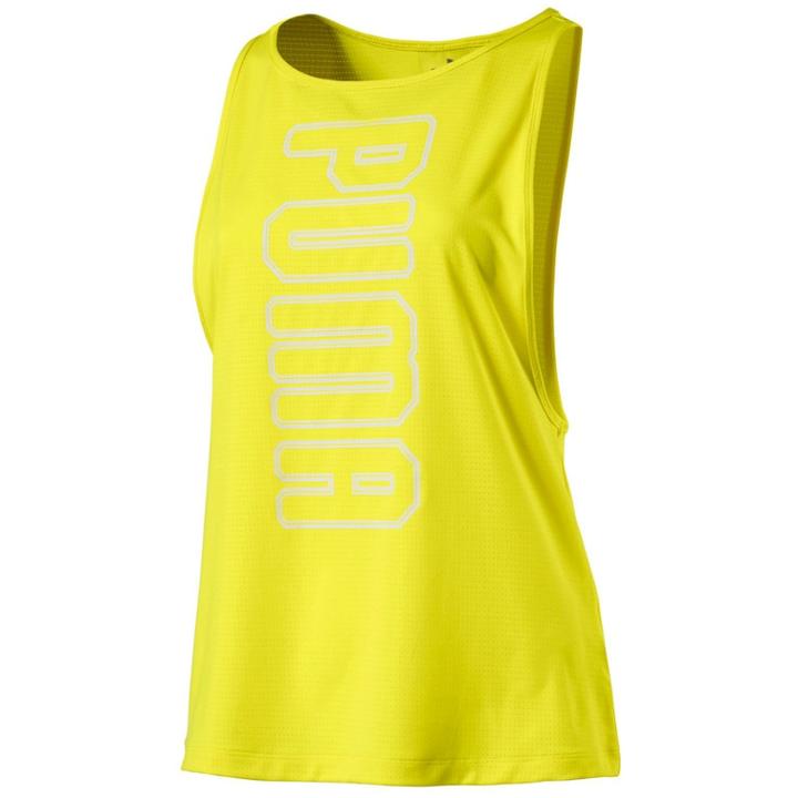 Women's Puma Spark Running Tank, Size: Large, Yellow