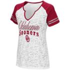 Women's Campus Heritage Oklahoma Sooners Notch-neck Raglan Tee, Size: Large, White Oth