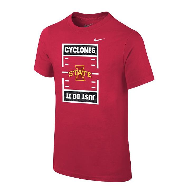 Boys 8-20 Nike Iowa State Cyclones Football Tee, Size: L 14-16, Red