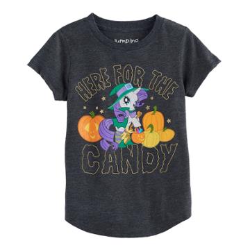 Girls 4-10 Jumping Beans&reg; My Little Pony Rarity Halloween Here For The Candy Tee, Size: 4, Orange