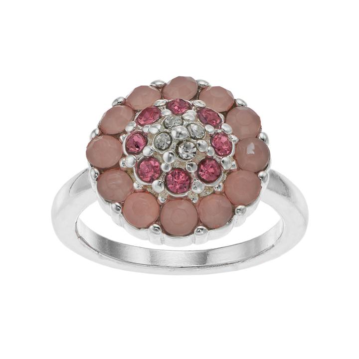 Lc Lauren Conrad Pink Flower Ring, Women's, Size: 7