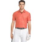 Men's Izod Title Holder Swingflex Classic-fit Stretch Performance Golf Polo, Size: Medium, Drk Orange