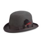 Men's Scala Wool Felt Grosgrain Derby Hat, Size: Medium, Grey
