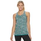 Women's Tek Gear&reg; Banded Hem Racerback Tank, Size: Small, Turquoise/blue (turq/aqua)