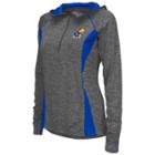 Women's Campus Heritage Kansas Jayhawks Money Quarter-zip Top, Size: Large, Grey (charcoal)