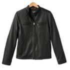 Dockers&reg; Leather Motorcycle Racer Jacket - Men, Size: Xl, Brown