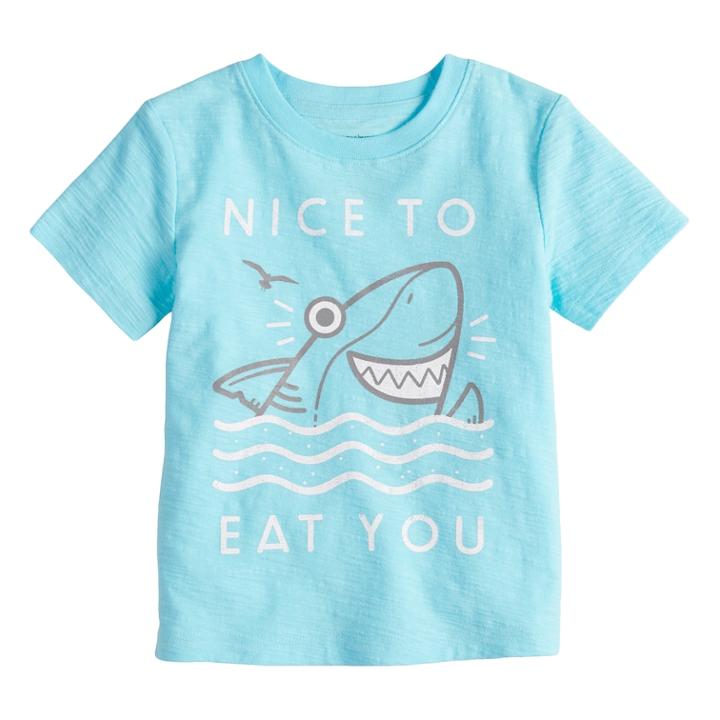 Toddler Boy Jumping Beans&reg; Slubbed Graphic Tee, Size: 3t, Light Blue