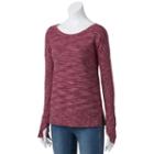 Juniors' So&reg; Back Cutout Sweatshirt, Girl's, Size: Small, Dark Pink