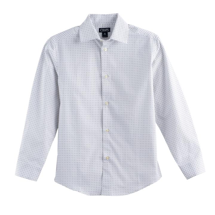 Boys 8-20 Chaps Button-down Shirt, Size: 8, White